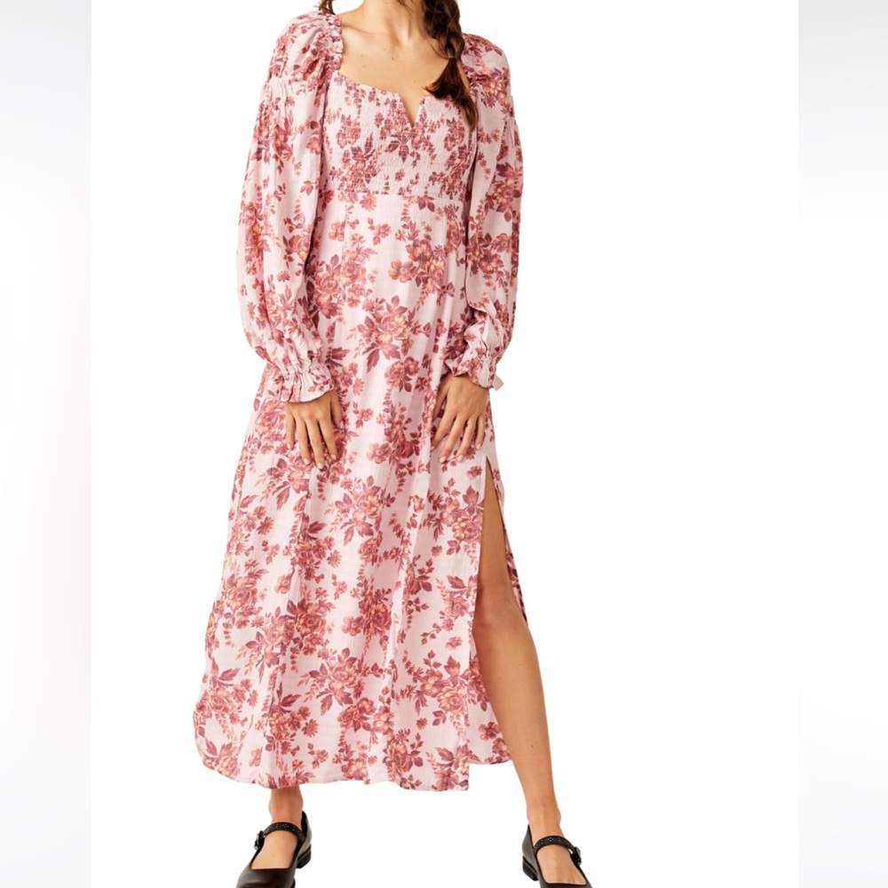 NWOT Free People Smock Maxi Dress